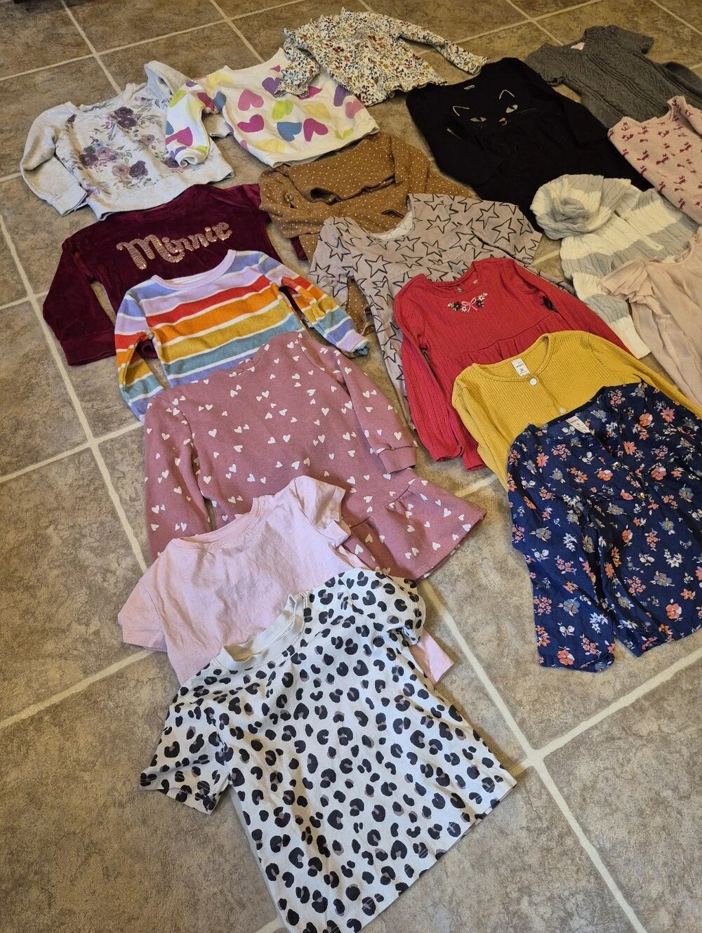 Lot Of 20 Little Girls Mixed Dress & Top Lot Size 3T